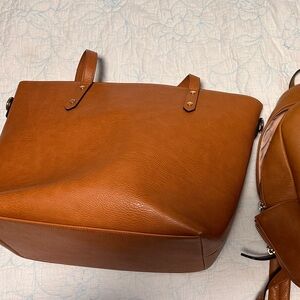 Elegant Tan Tote Bag